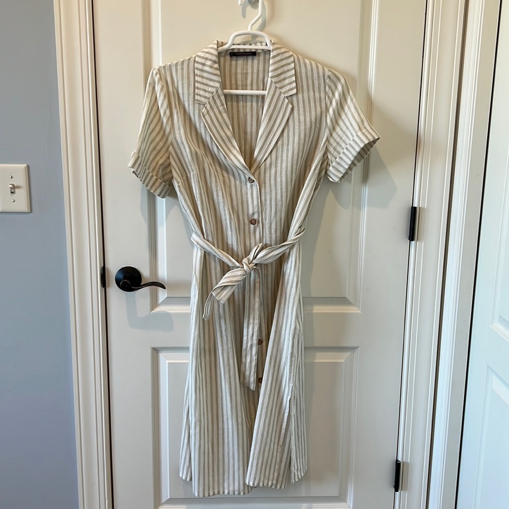 Mango (Violeta by Mango), belted midi dress